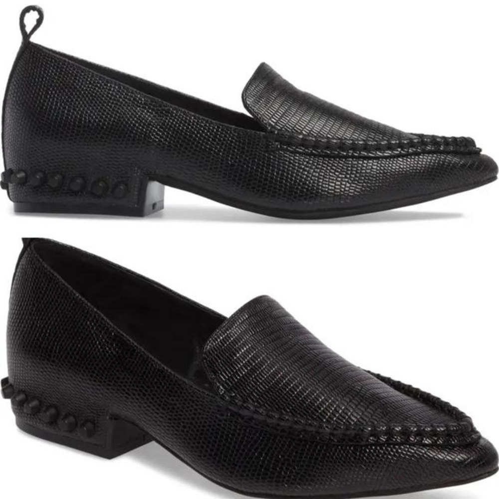 Jeffery Campbell Leather Studded Loafer